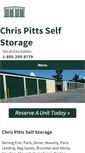 Mobile Screenshot of chrispittsselfstorage.com