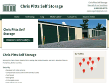Tablet Screenshot of chrispittsselfstorage.com